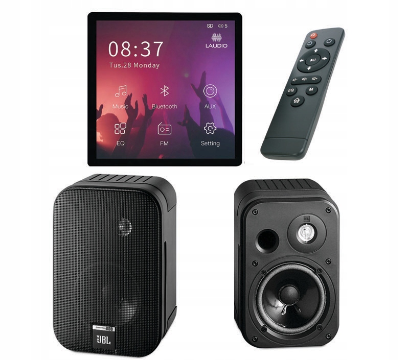 Podomítkové Rádio Laudio W20BT S Bluetooth Usb Sd Reproduktory Jbl Control One