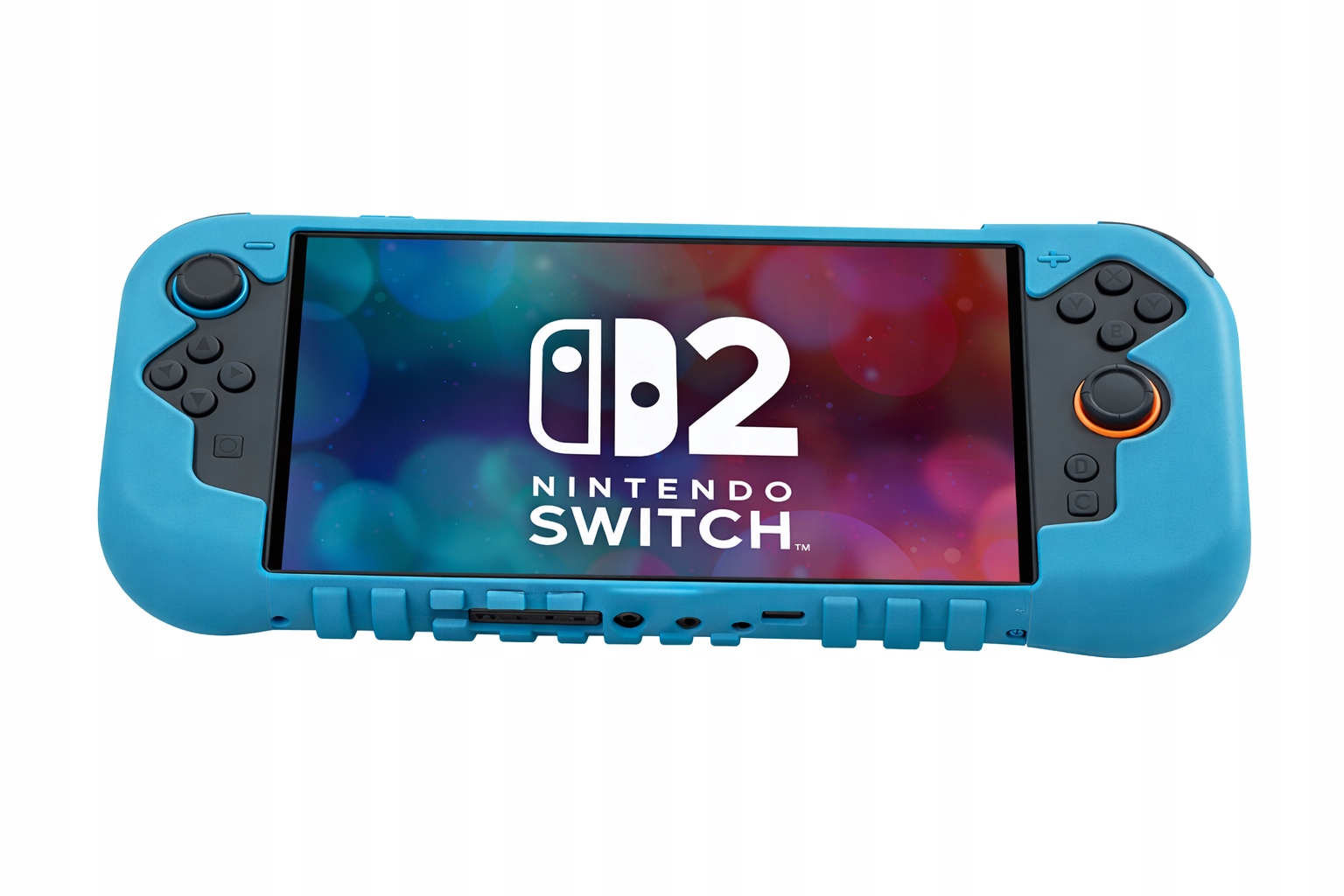 Kova Etui Silikonowe Nintendo Switch 2 + 2× Szkło Hartowane ( Niebieskie )