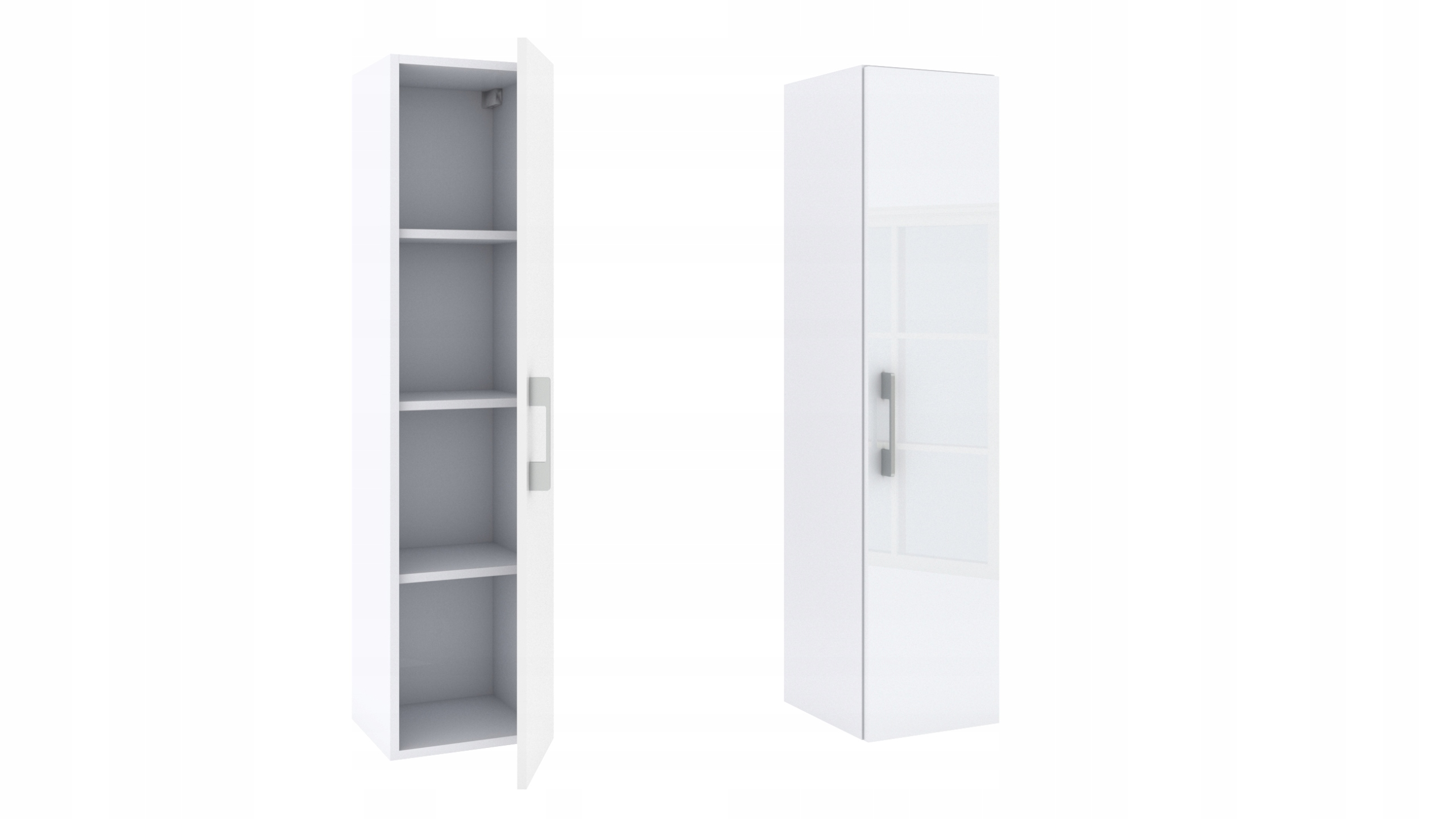 SZAFKA ŁAZIENKOWA WISZĄCA BIAŁA POŁYSK 1D 30 CM Stan opakowania oryginalne