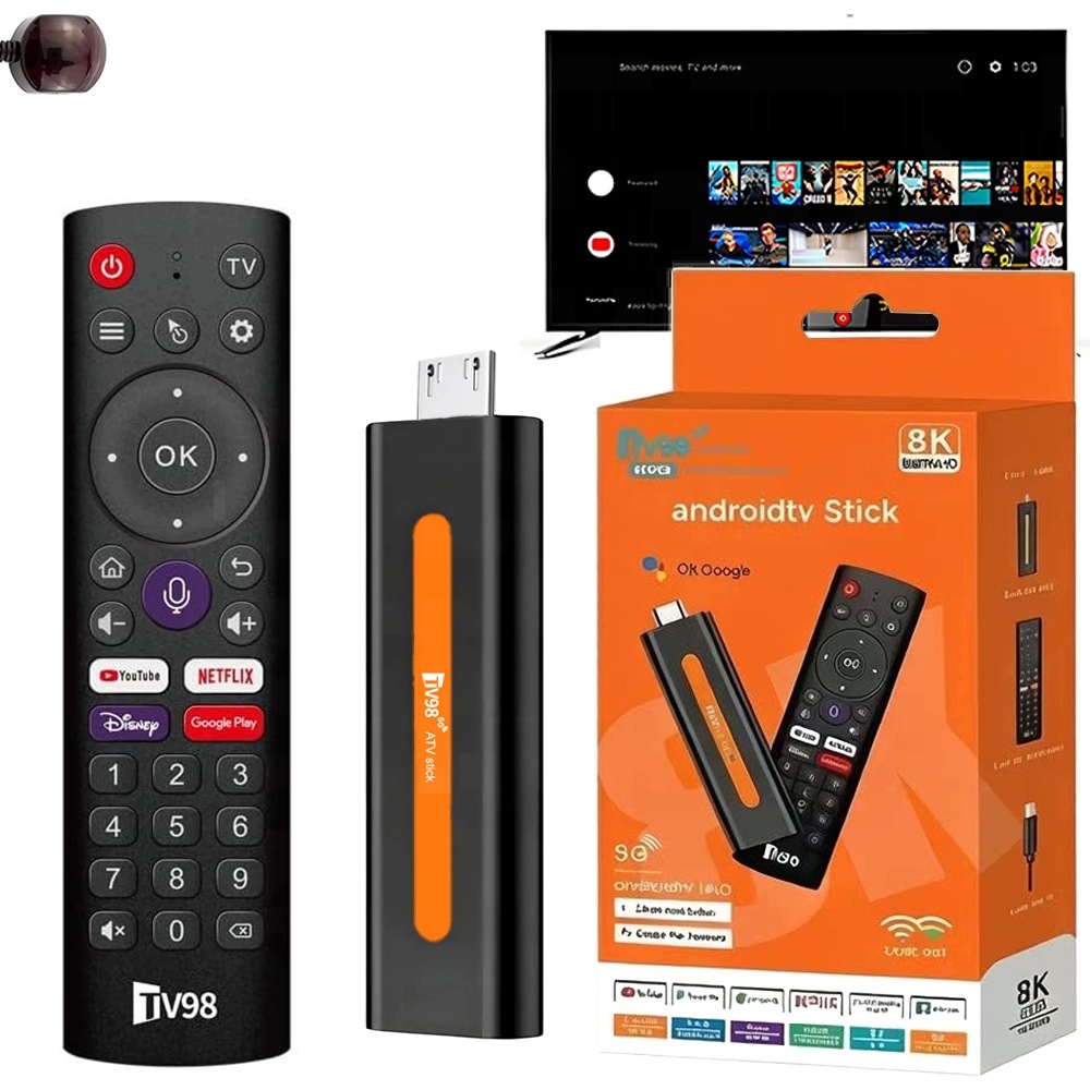 Přehrávač Multimediální nástavec Android 14 Smart Tv Stick Box WiFi 2/16