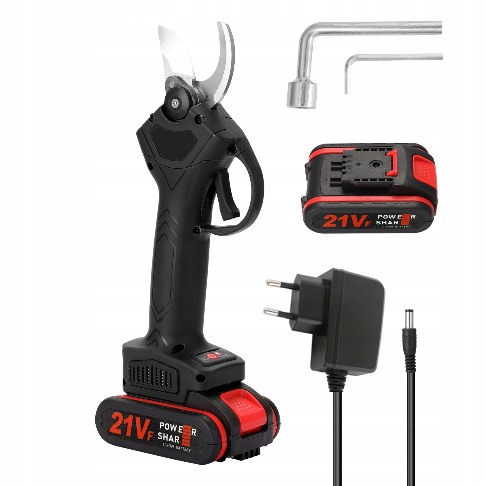 praczki elektryczne sekator akumulatorowy elektryczny z 2 bateriami Zasilanie akumulatorowe