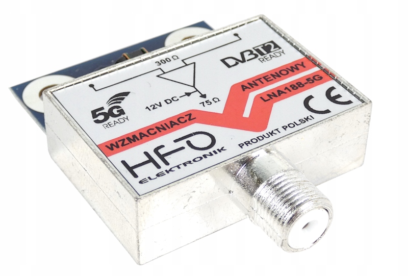 Wzmacniacz antenowy dopuszkowy LNA-188 5G 30dB Kod producenta LNA188-5G