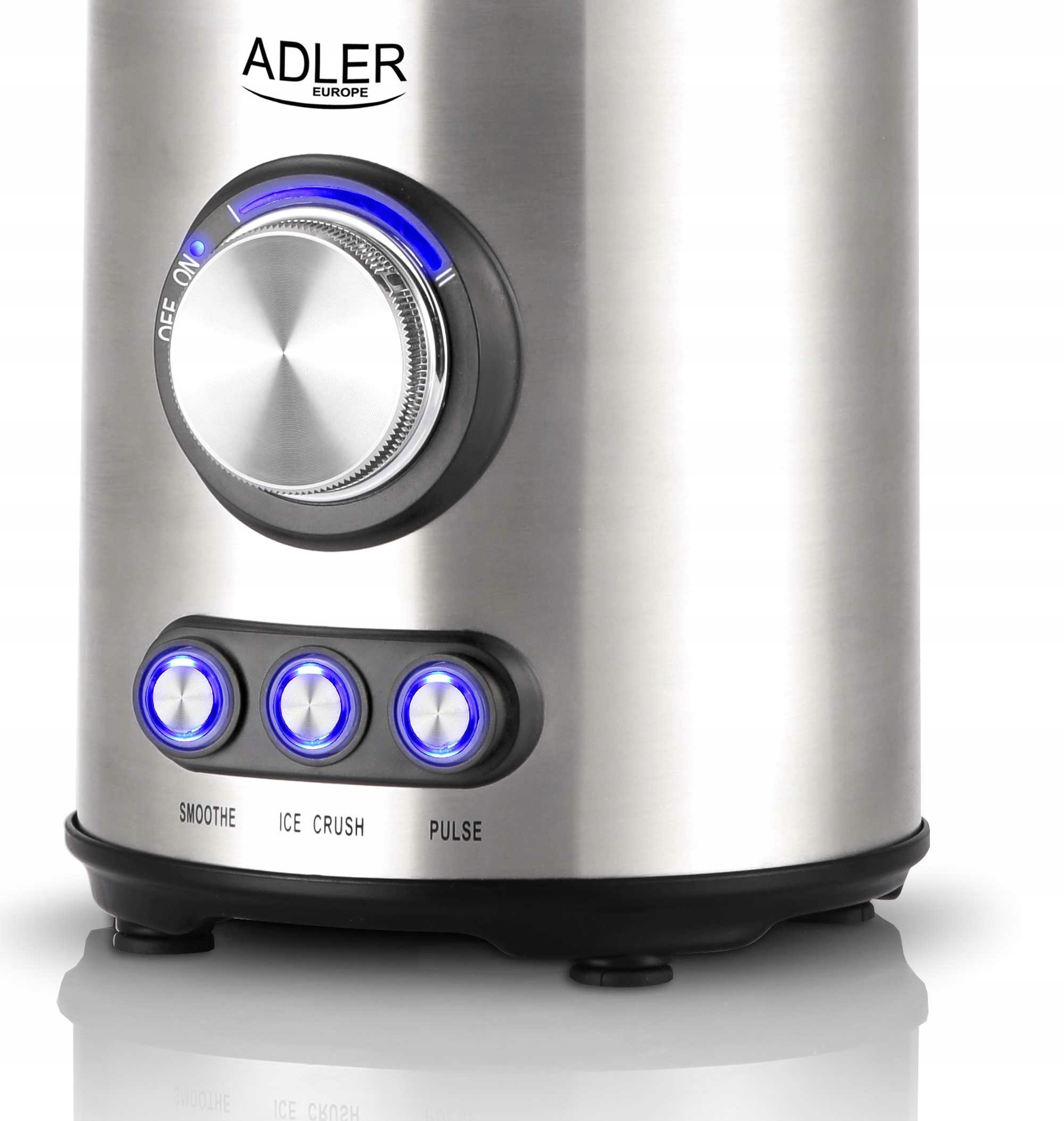 Blender Kielichowy AD 4078 1700W 2 Prędkości Szklany Dzbane