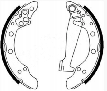 Metelli 53-0468 Zestaw szczęk hamulcowych