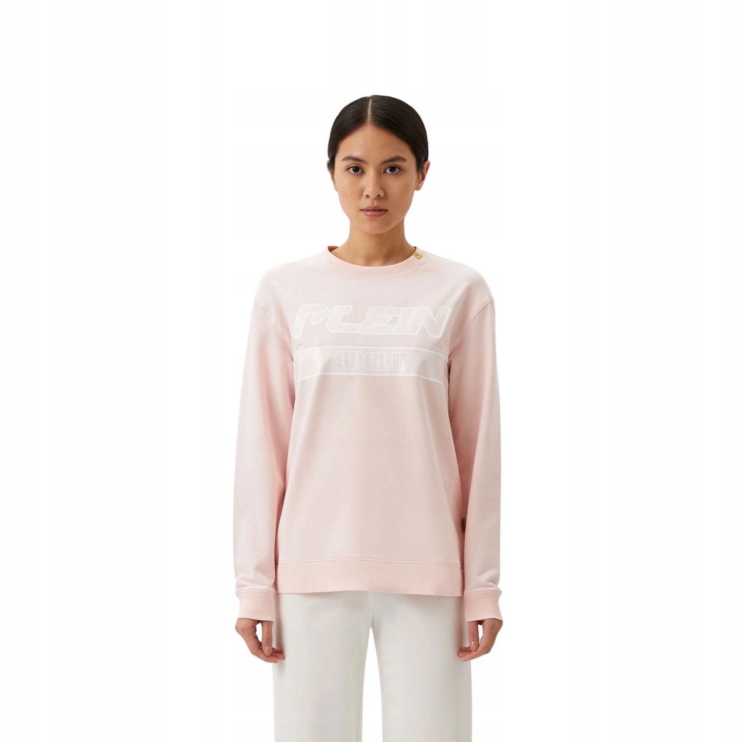 Dámská růžová sportovní bavlněná Mikina Plein Sport s dlouhým rukávem vel. XL