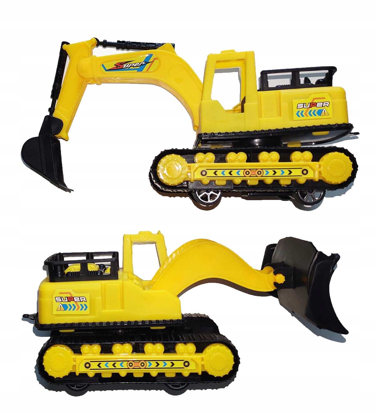 POJAZD BUDOWLANY 2szt KOPARKA SPYCHARKA Budowlane Płeć chłopcy dziewczynki