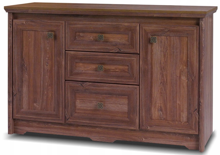 Komoda DO SALONU SYPIALNI z szufladami DĄB szeroka