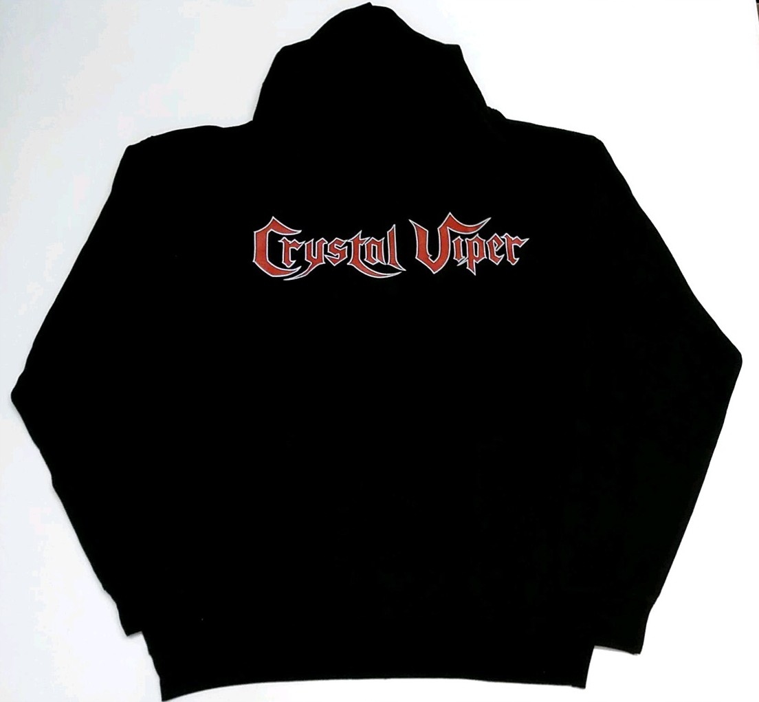 Crystal Viper Wolf kovový mikina s kapucí Kangur M
