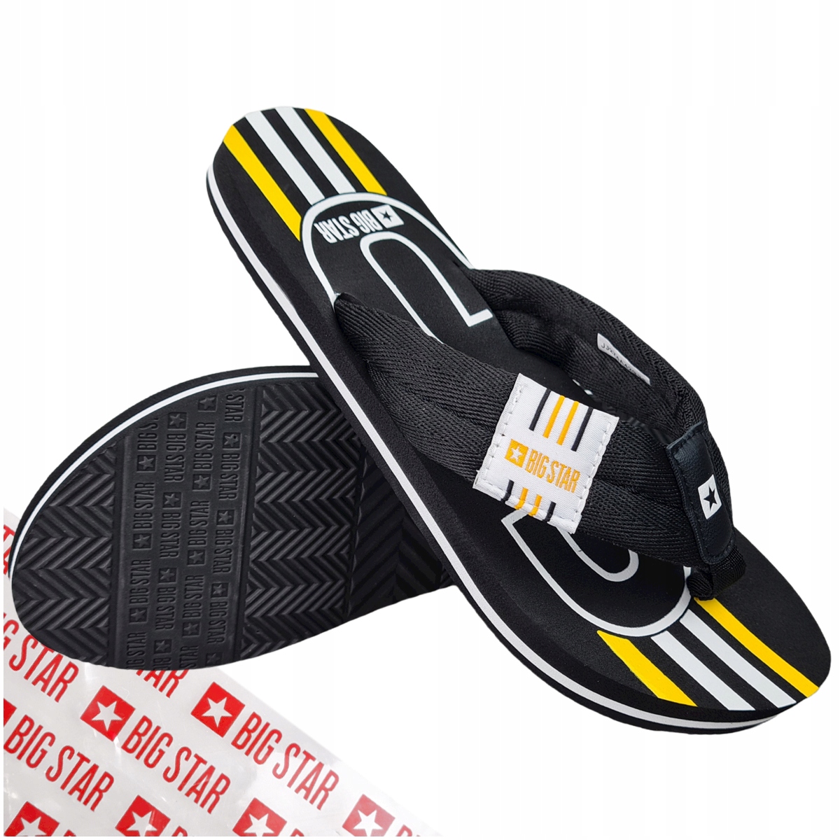 

Japonki damskie Big Star czarne klapki JJ274a429