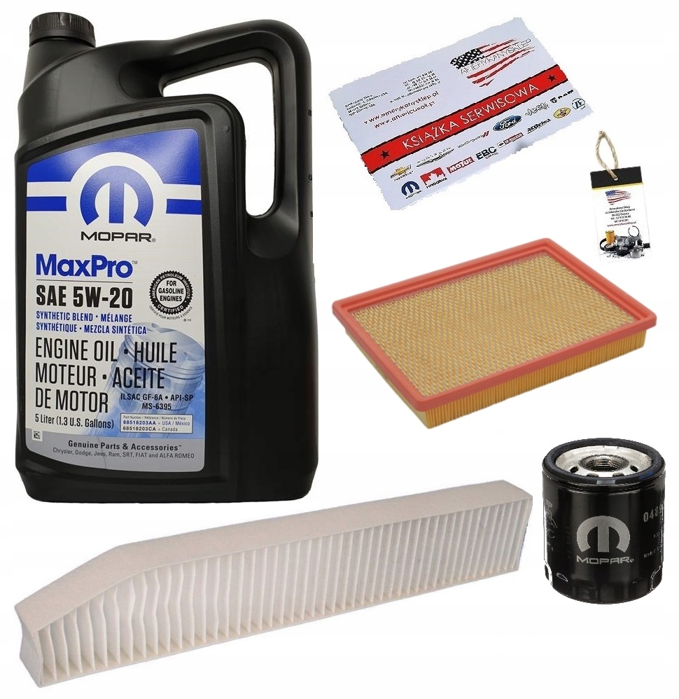 MOPAR 5W20 + FILTRY JEEP GRAND CHEROKEE 3,7 09-10