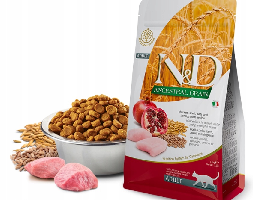 Nd Ancestral Grain Adult Chicken 5kg Cat z Kurczakiem