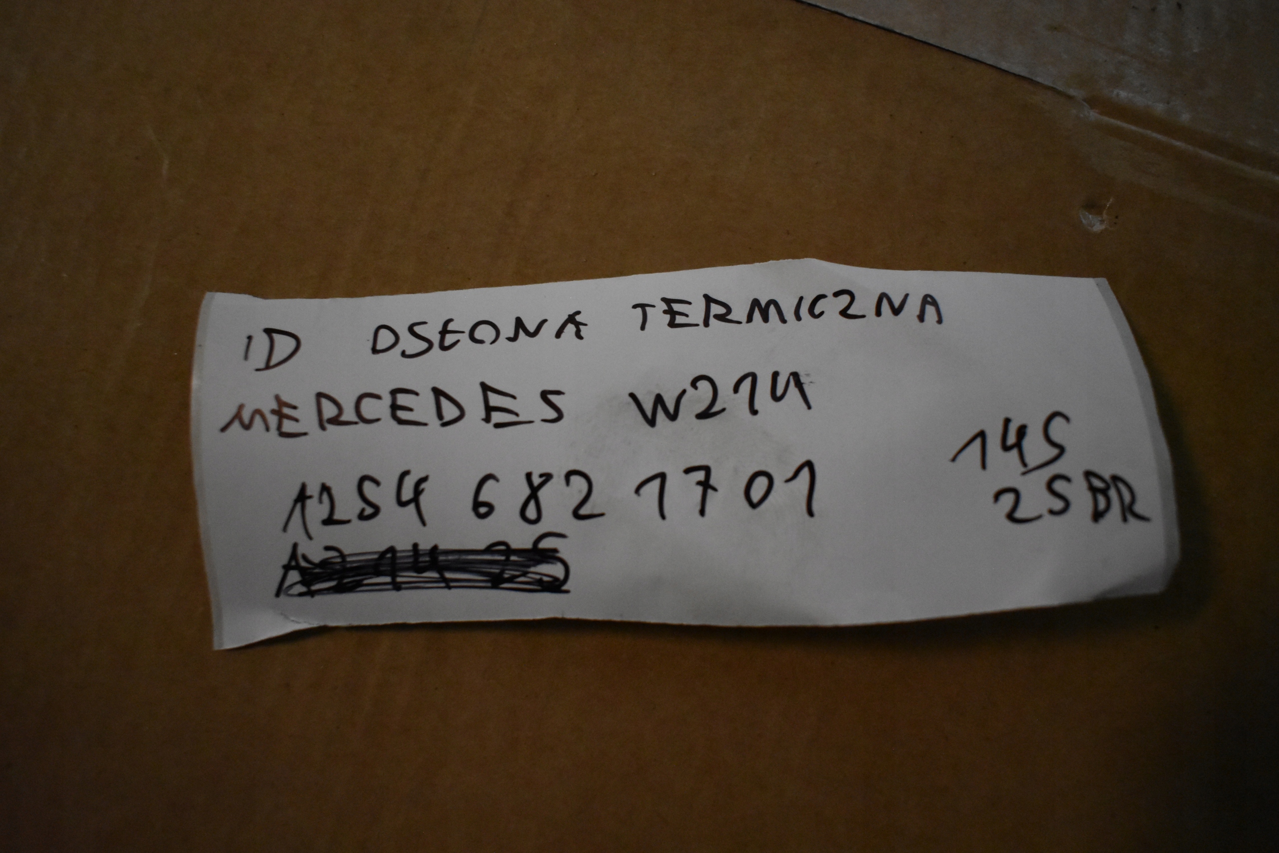 IDEALNA Blende Abdeckung TERMICZNA MERCEDES W214 1