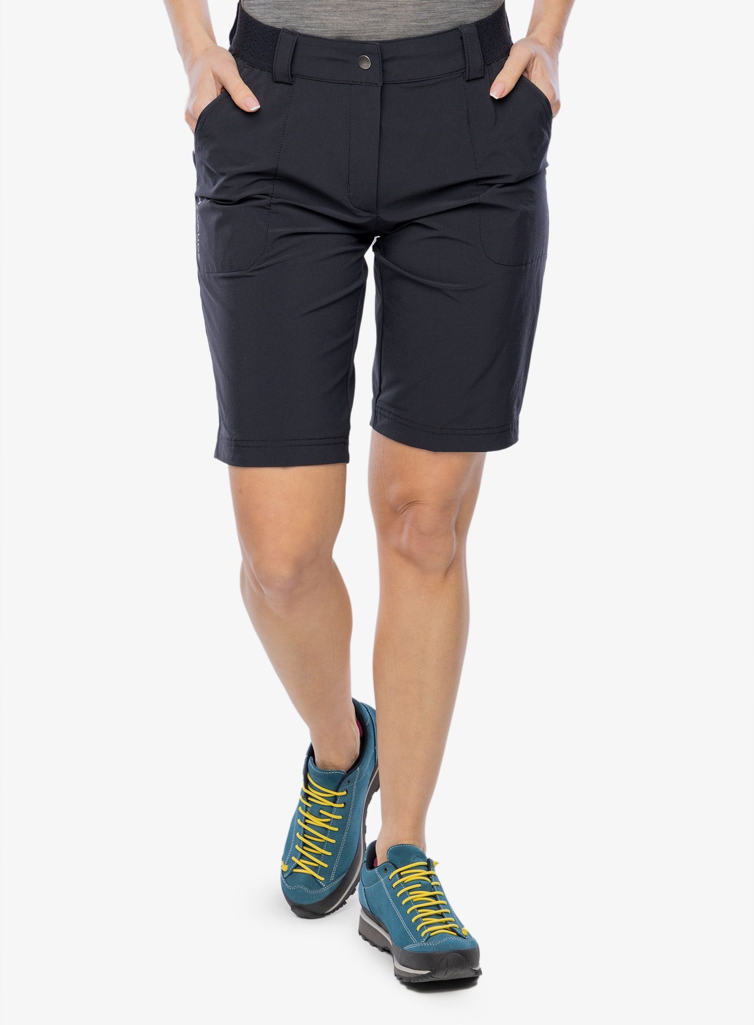 Kraťasy turistické kraťasy Vaude Farley Stretch Shorts II černé 34 Xxs