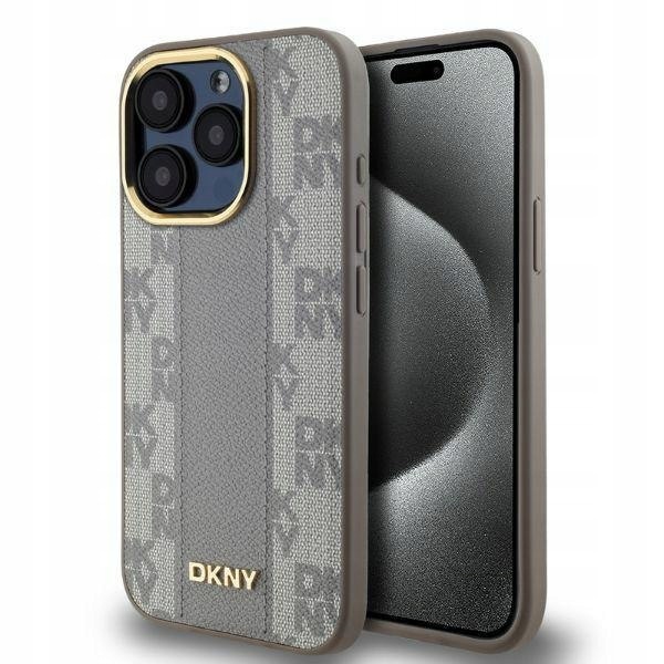 Dkny DKHMP15LPCPVSLE iPhone 15 Pro6.1" beżowy/beige hardcase Leather C
