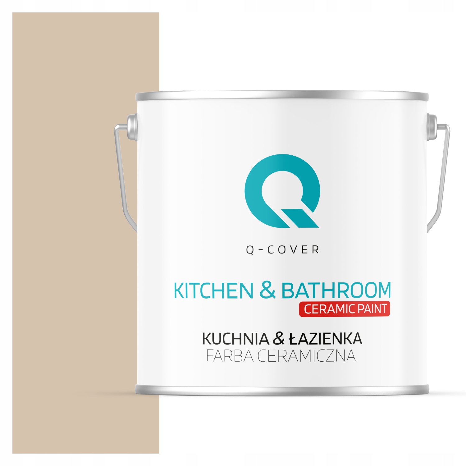 Farba Kúpeľňa Kuchyňa Vodotesná Farba Béžová H4155 Hlboká Matná 5L Stena
