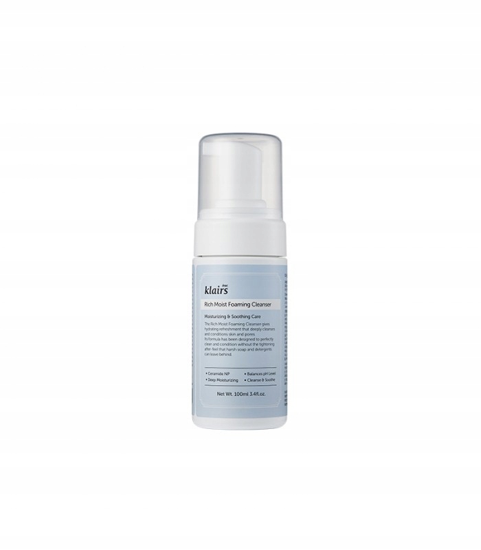 dear, Klairs Rich Moist Foaming Cleanser pěna na mytí obličeje 100 ml