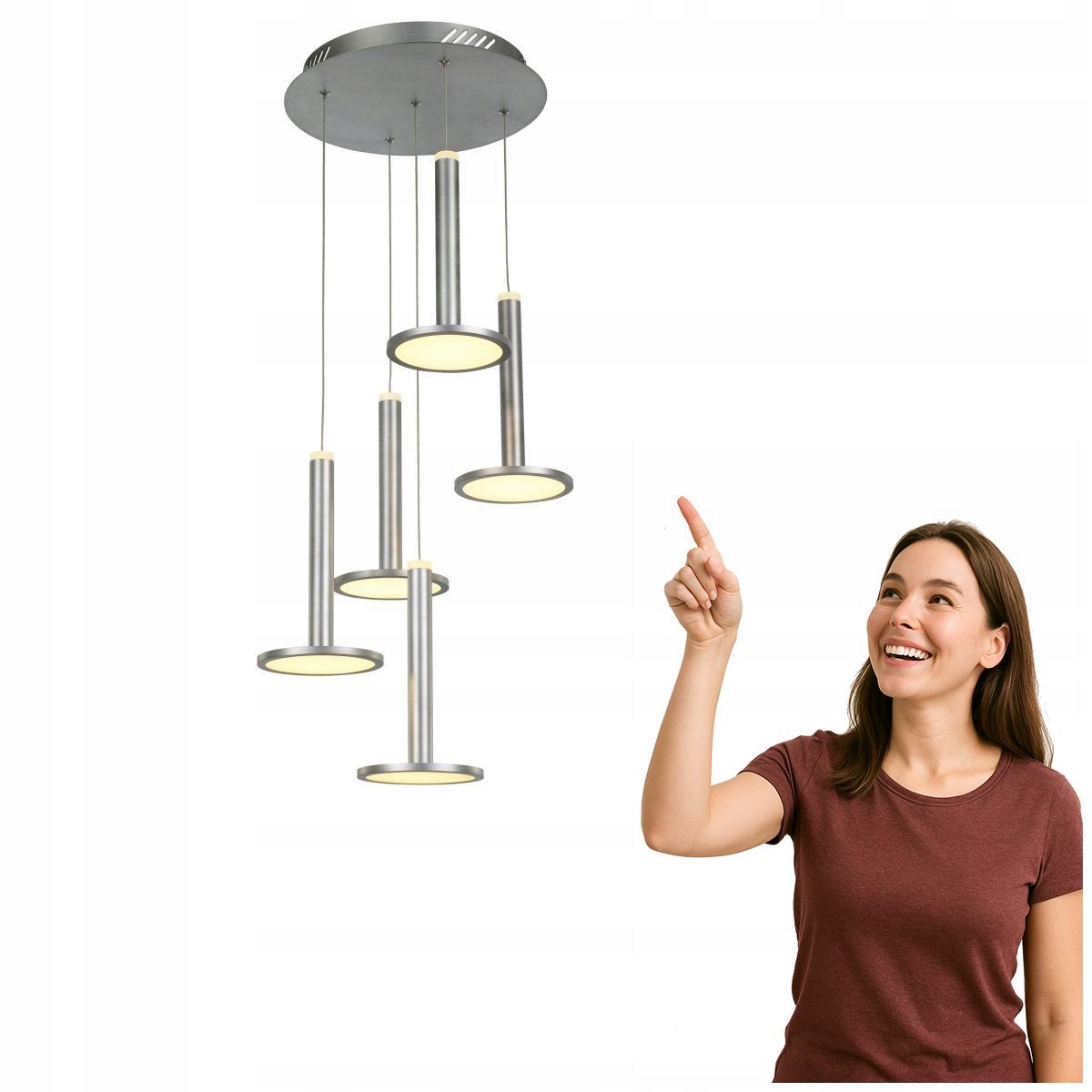 Závesná lampa Oliver MD17033012-5A S.nick Italux