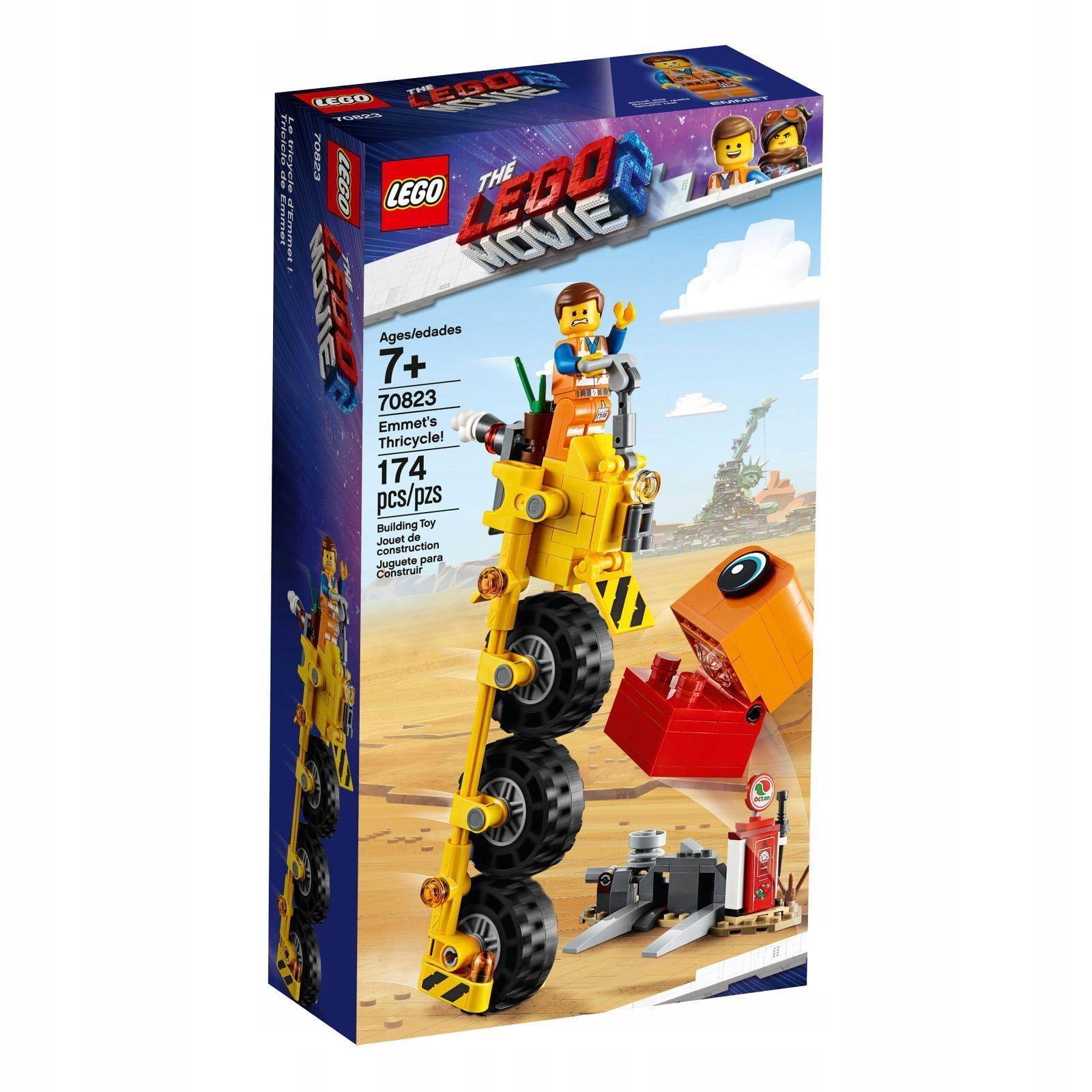 Lego 70823 The Lego Film 2 Emmetova tříkolka Stavebnice Vozidlo na tři