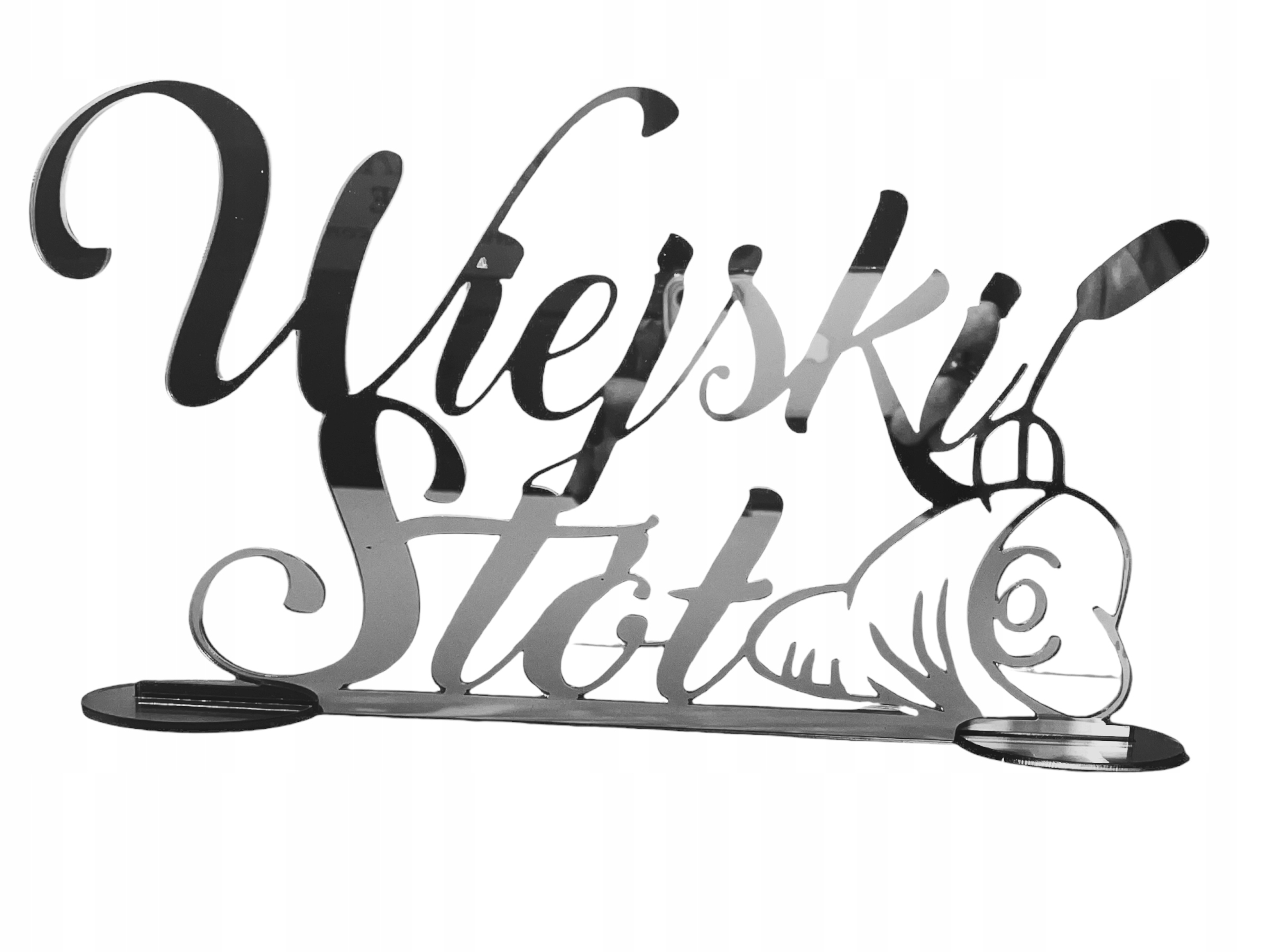 

Napis Wiejski Stół Srebrny Lustro Wesele Slub