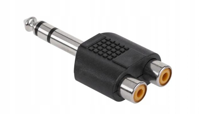 Adapter Xtreme 1015 wtyk Jack 6,3 mm 2x Gniazdo Rca