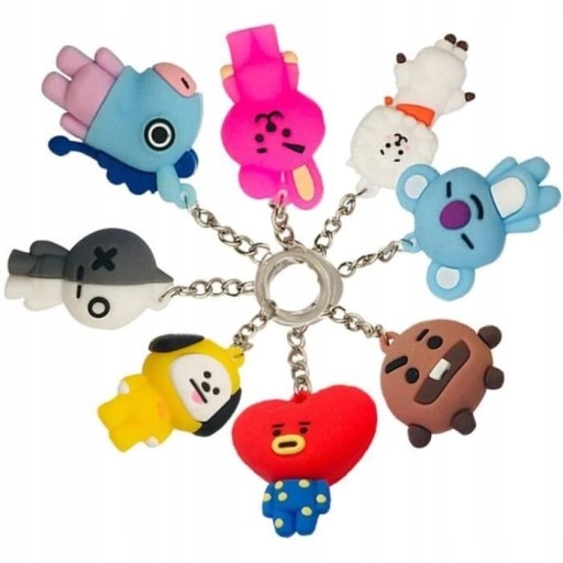 BTS Brelok do kluczy 8pcs