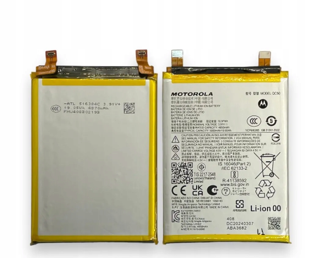 Nowa Oryginalna Bateria QC50 Motorola Edge 50 Fusion XT2429, XT2429-2 QC50