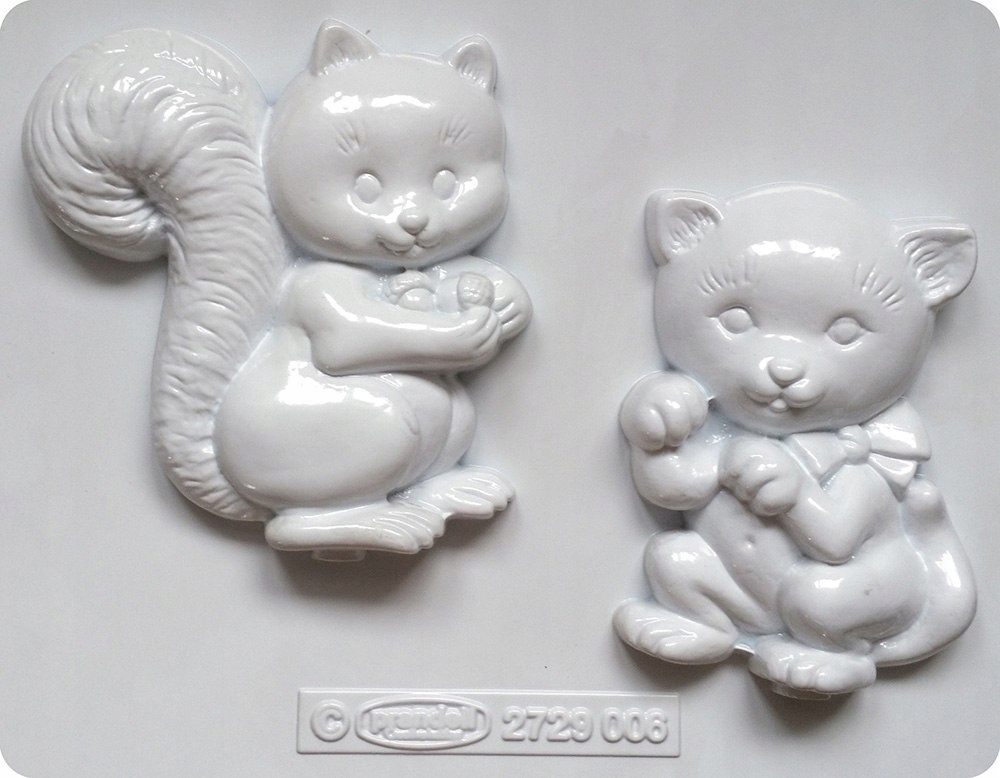 KOT WIEWIÓRKA FORMA FOREMKA DO ODLEWÓW GIPSOWYCH