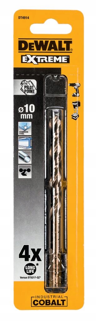

DT4914 Dewalt Wiertło kobaltowe Hss E Cobalt 10mm
