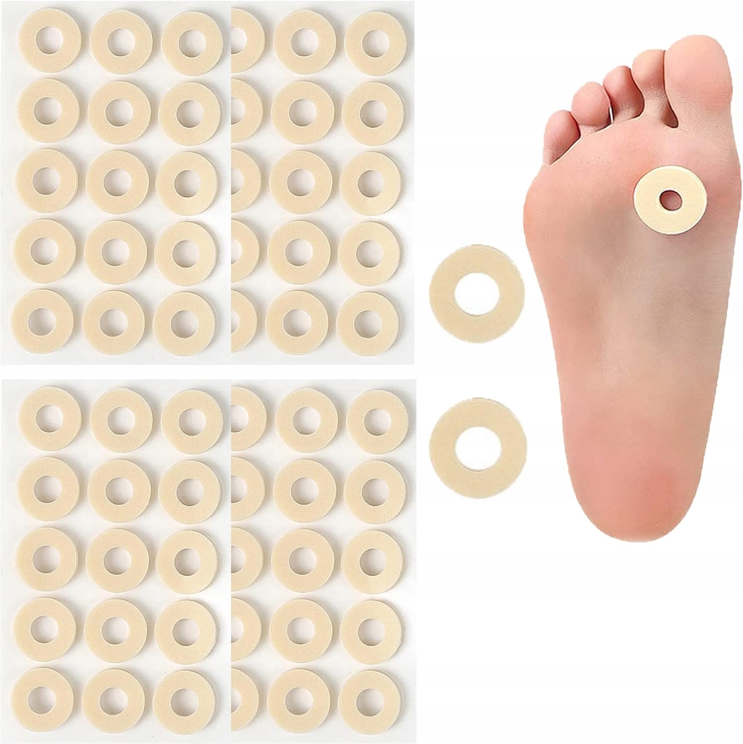 Náplasti Na Puchýře X60 Samolepicí Polštáře Na Oděrky A Zrohovatěliny