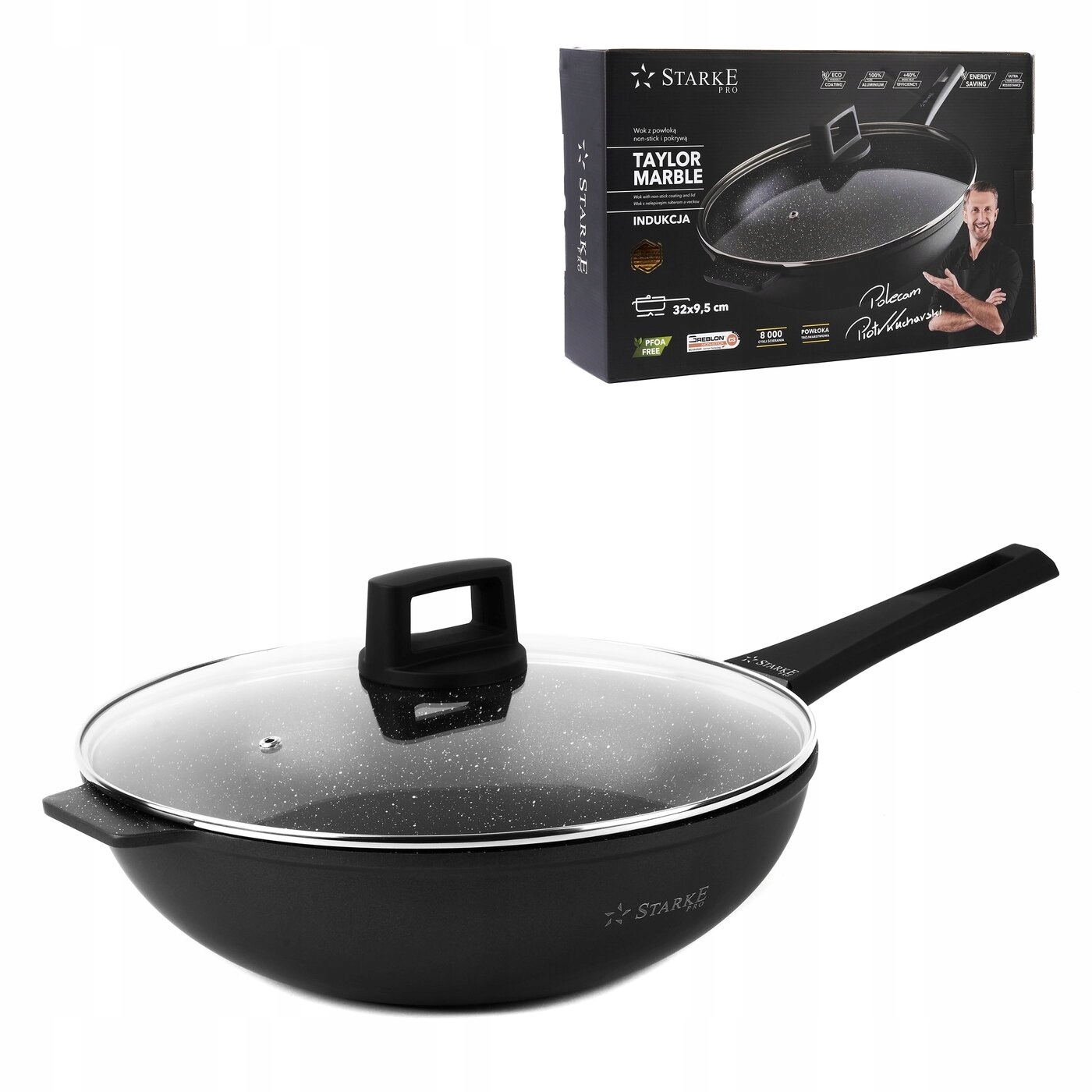 

Patelnia Wok Starke Pro Taylor Marble 32 cm duża