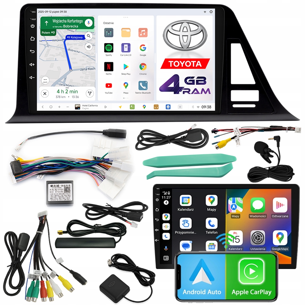 Autorádio Ncs D9 Toyota C-hr 2016-2020 Android 4GB Lte