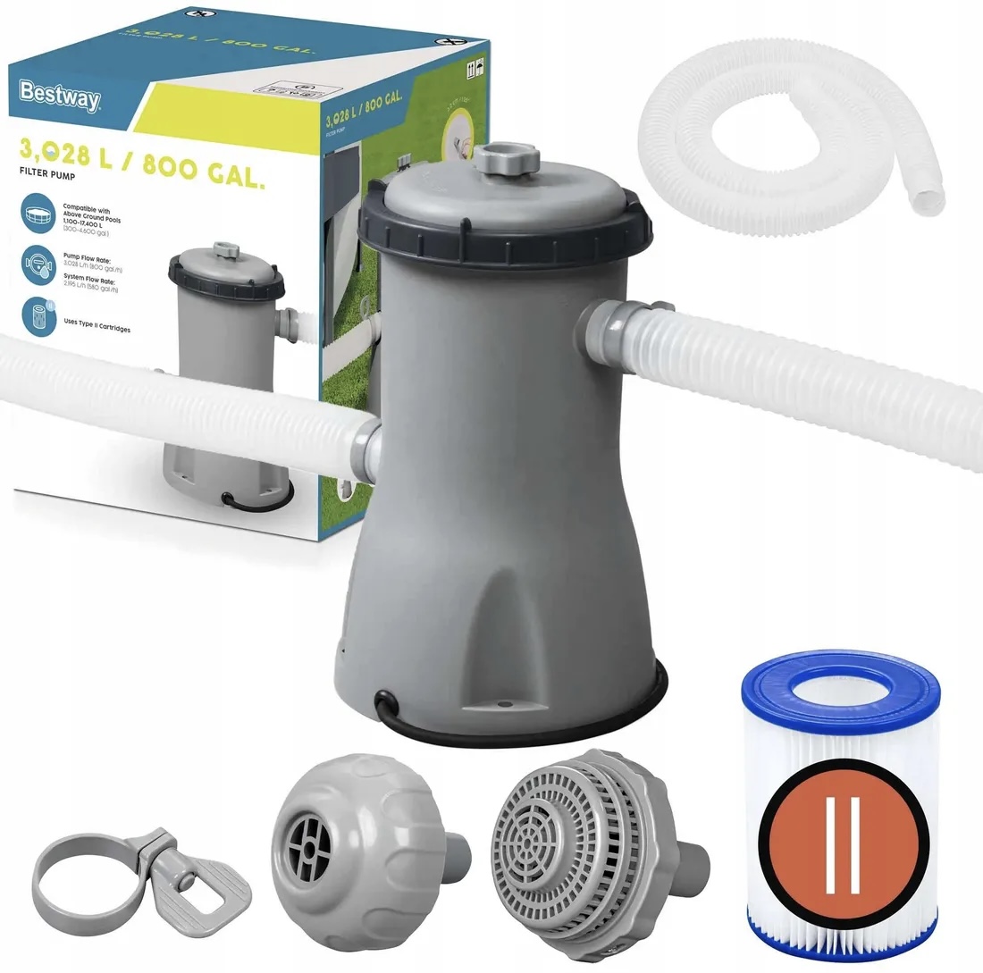 Čerpadlo S Filtrom Do Záhradného Bazéna 3028 L/h Filtrujúce Filter Bestway 58386