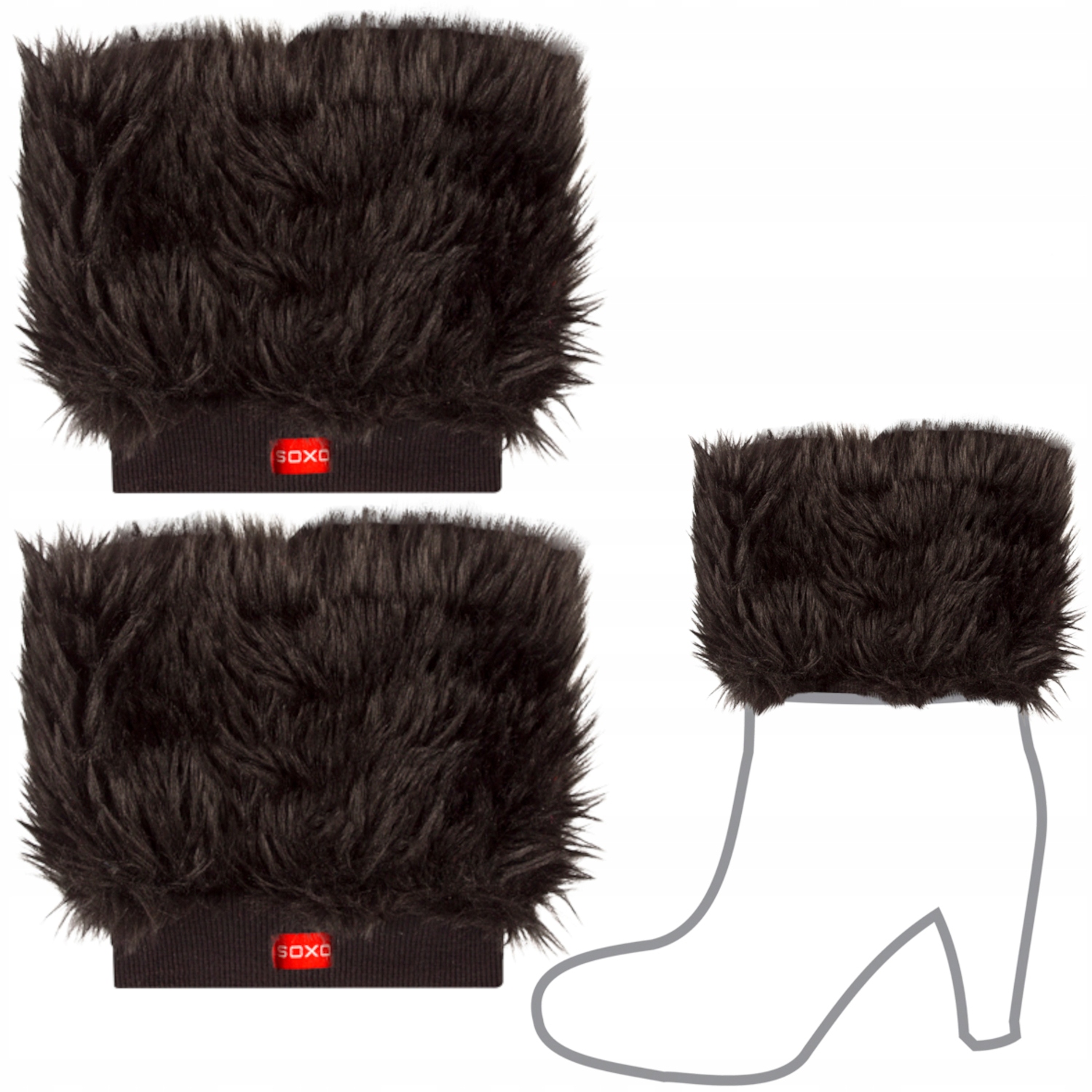 outlet getry damskie SOXO ocieplacze na nogi prezent urodzinowy dla mamy