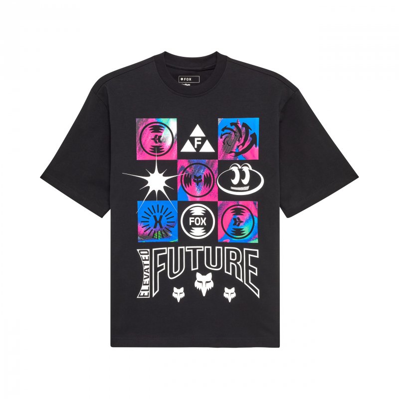 Tričko Fox Image Cosmo Mw Oversized 1 Black M