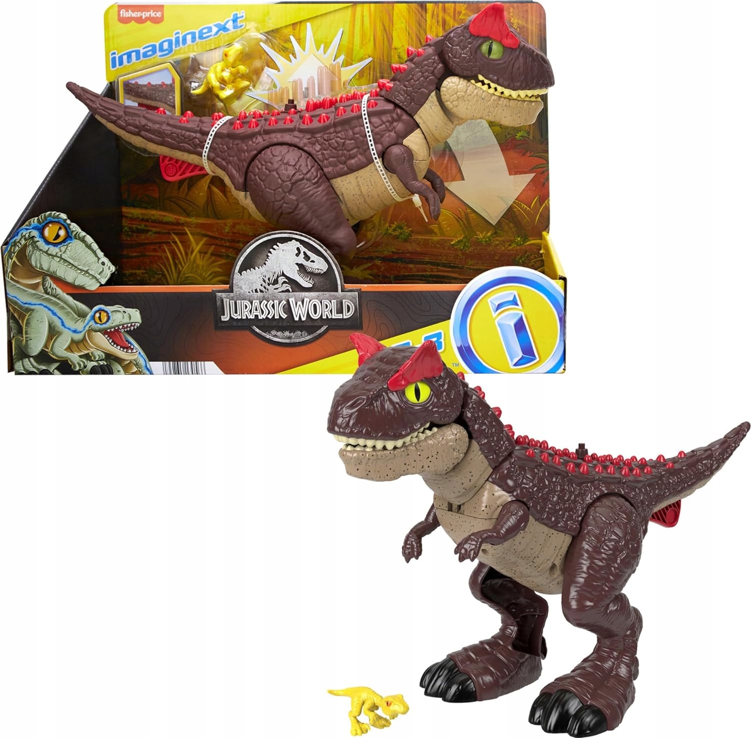 Jurrasic World Atak Kolcami Figurka Groźny Dinozaur Karnotaur HML42