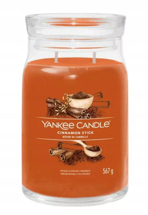 Yankee Candle Signature Cinnamon Stick Vonná svíčka sójová Velká 567 g