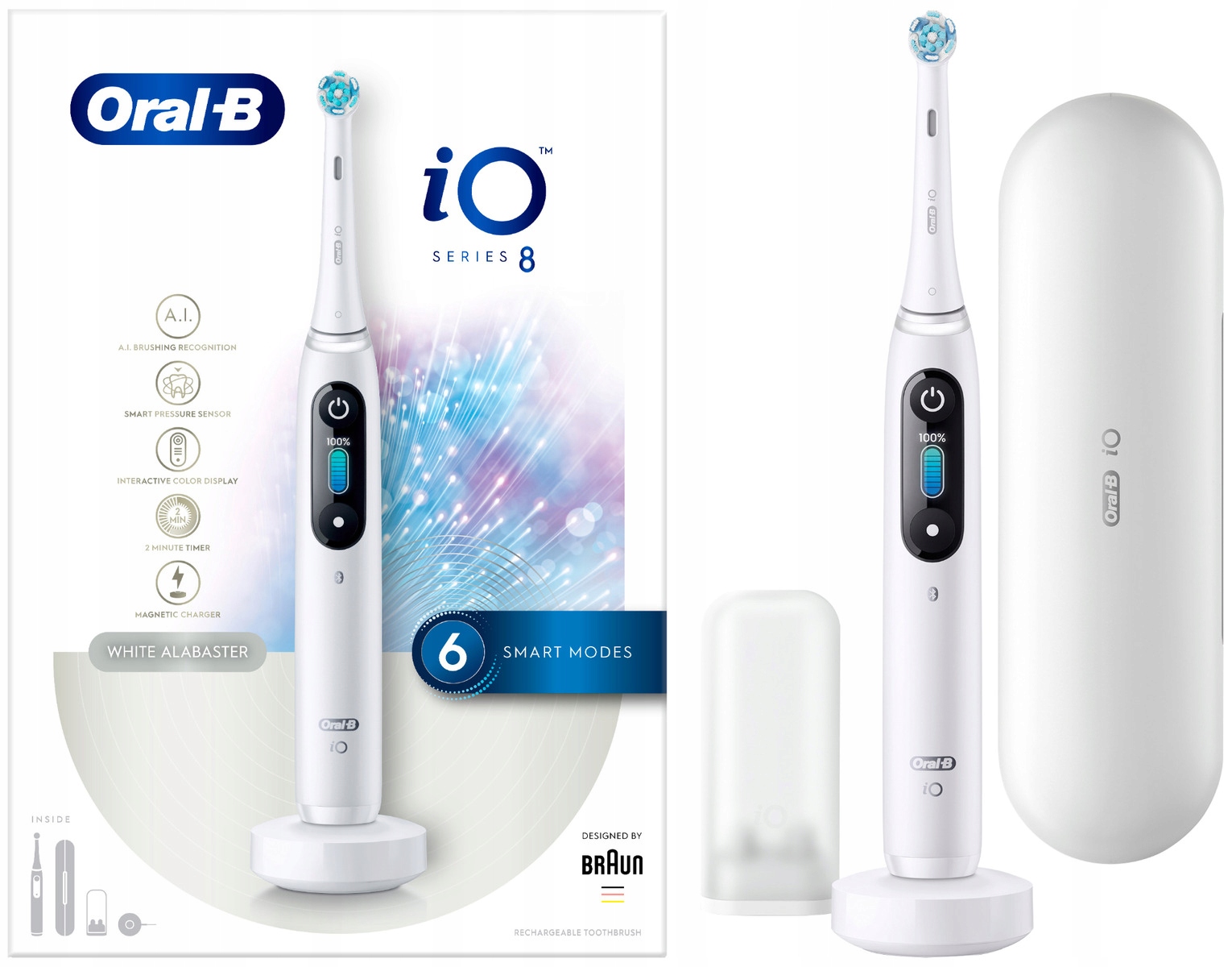 

Szczoteczka magnetyczna Oral-b iO 8 Biały