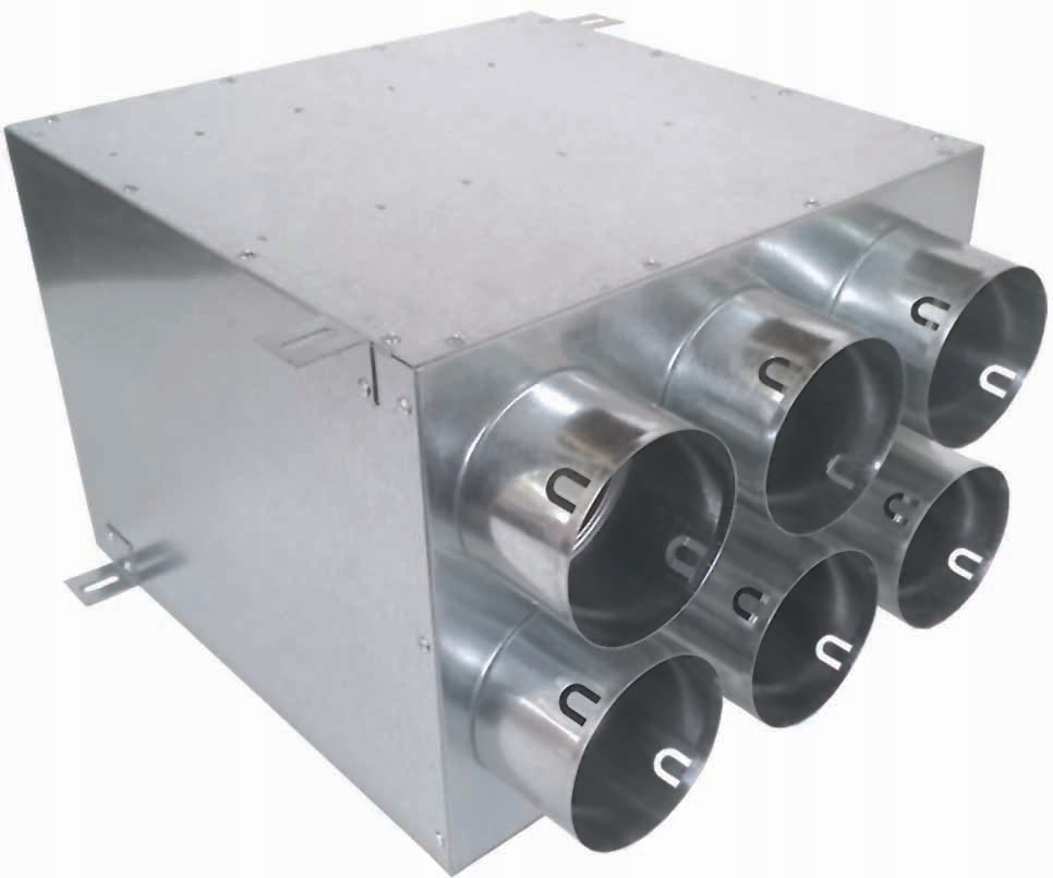 ROZDZIELACZ RUROWY DWURZĘDOWY 6x90/160 REKUPERACJA