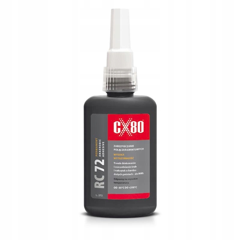 Rc Lepidlo 72 Trvalé Spojenie Veľkých Závitov 250 ml