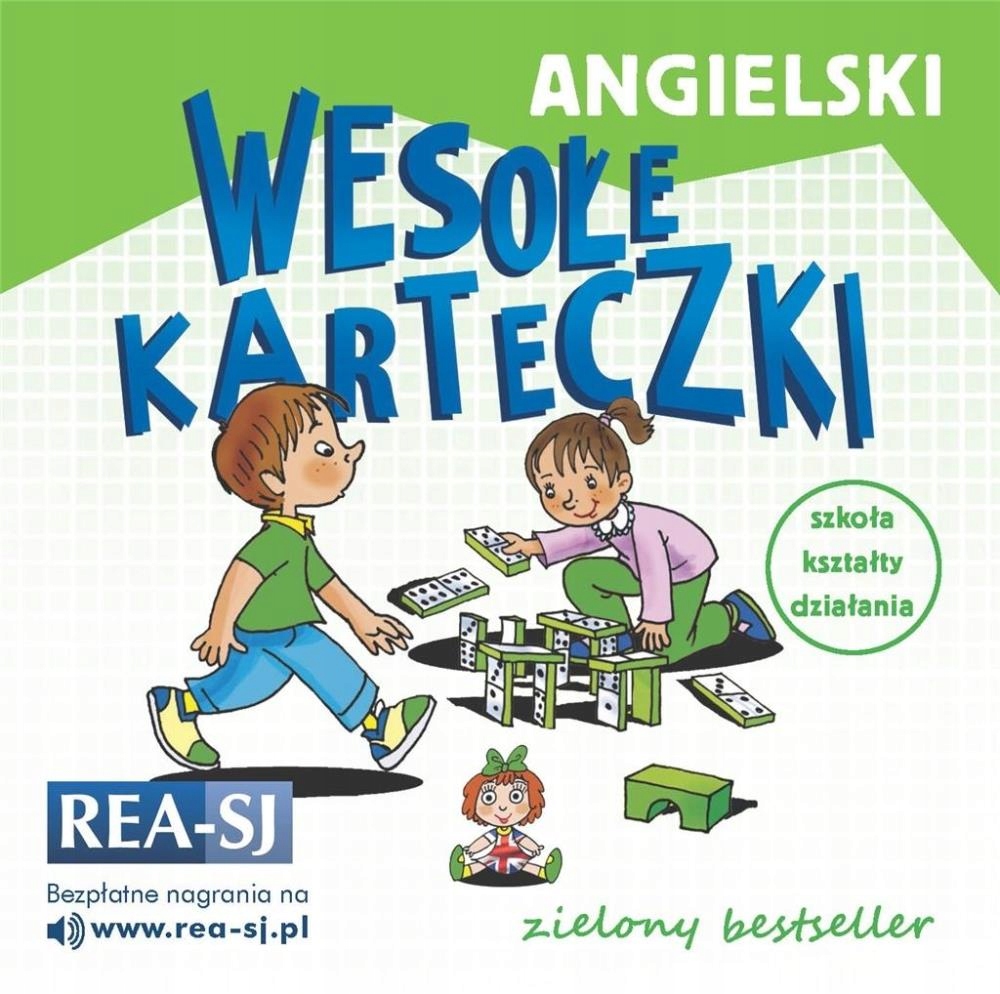 ANGIELSKI WESOŁE KARTECZKI. ZIELONY