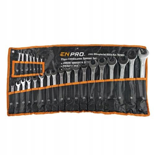 Klíče očkoploché 25 ks, 6 32 mm, Enpro