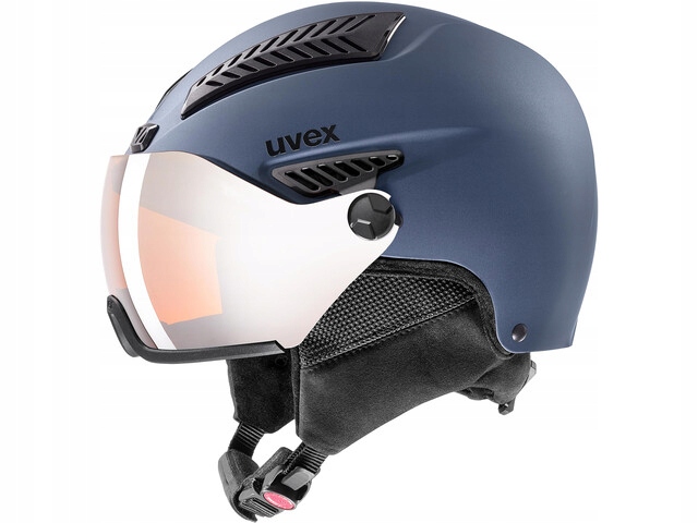 Lyžařská přilba Uvex Hlmt 600 Visor Blue Mat M 55-57 cm