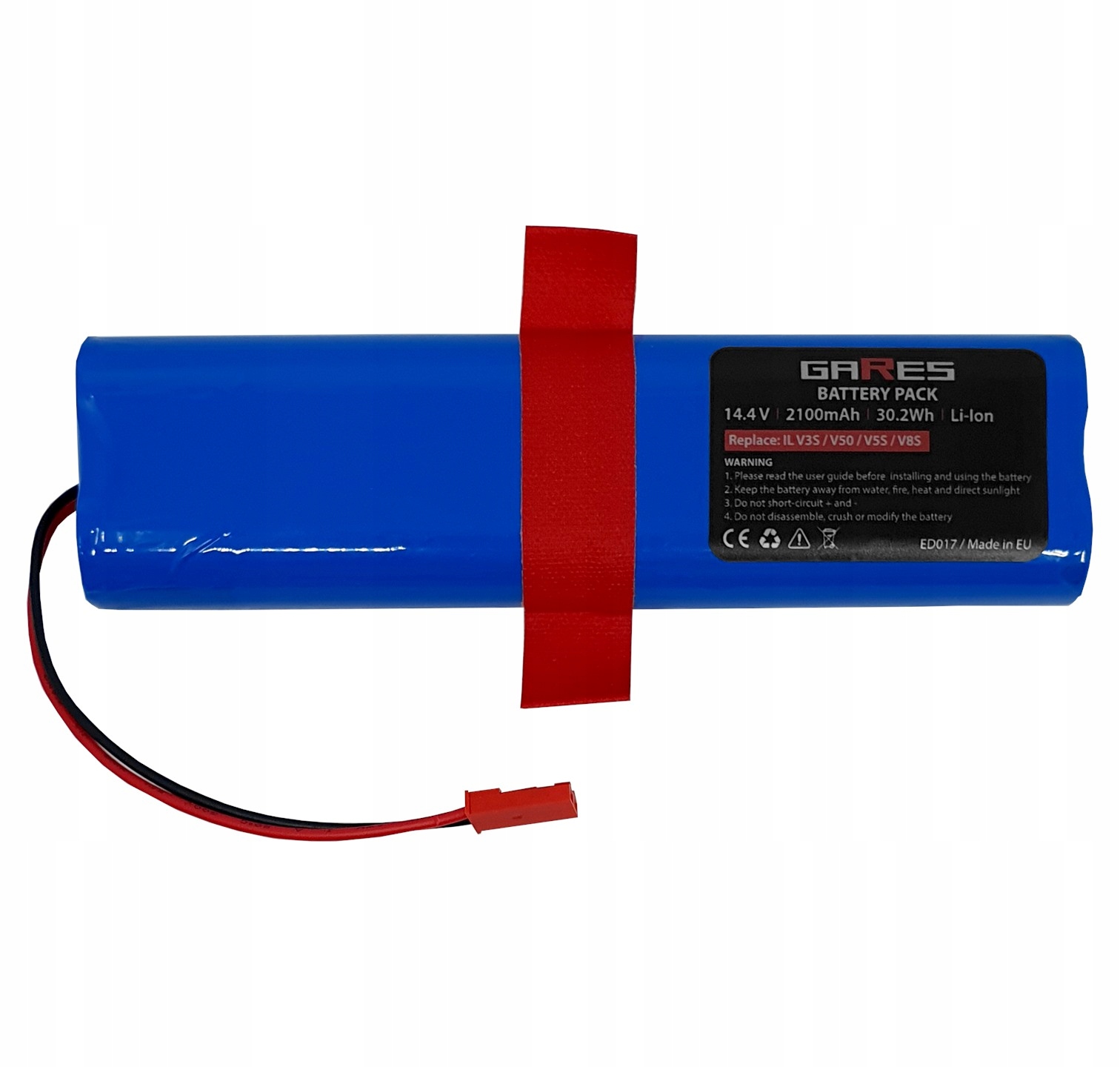 Bateria Akumulator do Ilife V8s 14,4V 2,1Ah Pojemność akumulatora 2100 mAh