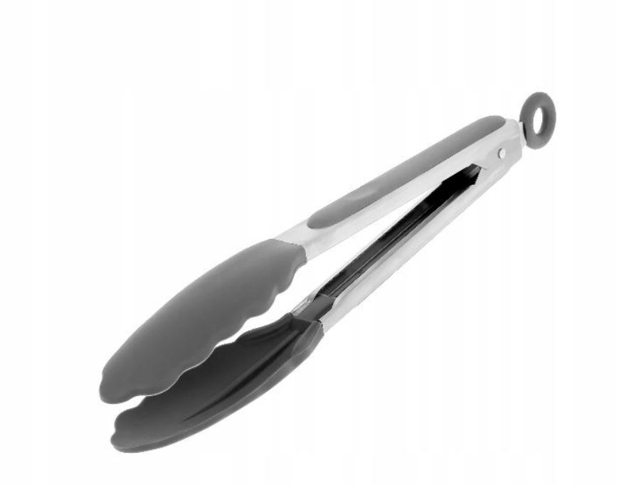 DUŻE SZCZYPCE KUCHENNE METALOWE SILIKONOWE MOCNE NA GRILA DO SAŁATEK MIĘSA Marka Bes-Pol