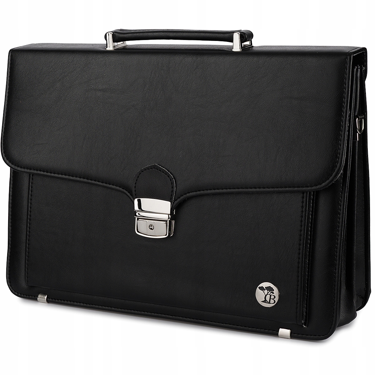 Pánská aktovka elegantní pevná neseser černá velká A4 Beltimore