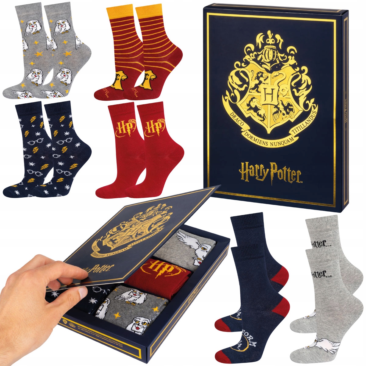 Soxo ponožky dárková sada Harry Potter Balení 6 Kusů pro ni 35-40