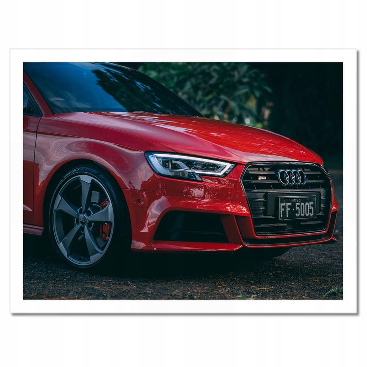 Plakáty v rámu 40x30 Červené Audi S3 Alufelgy