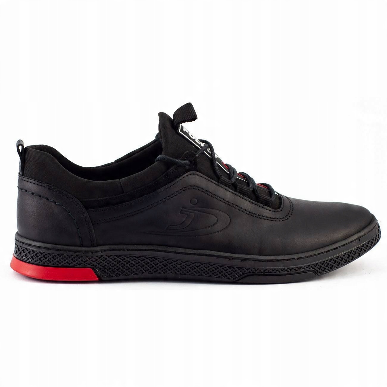 

Buty Męskie Skóra Casual K24FL Czarny Polskie 47