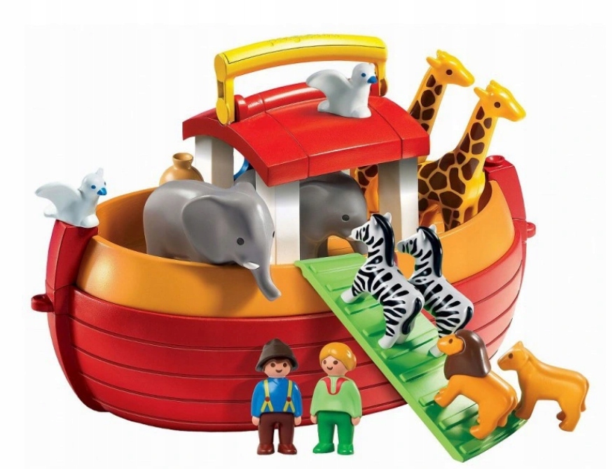 PLAYMOBIL 6765 łódź arka noego czerwona 18m+