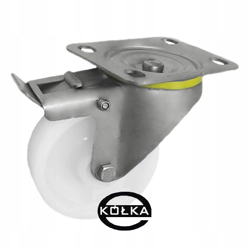 Kolečko fi.100 mm otočné Nerezové Inox s brzdou